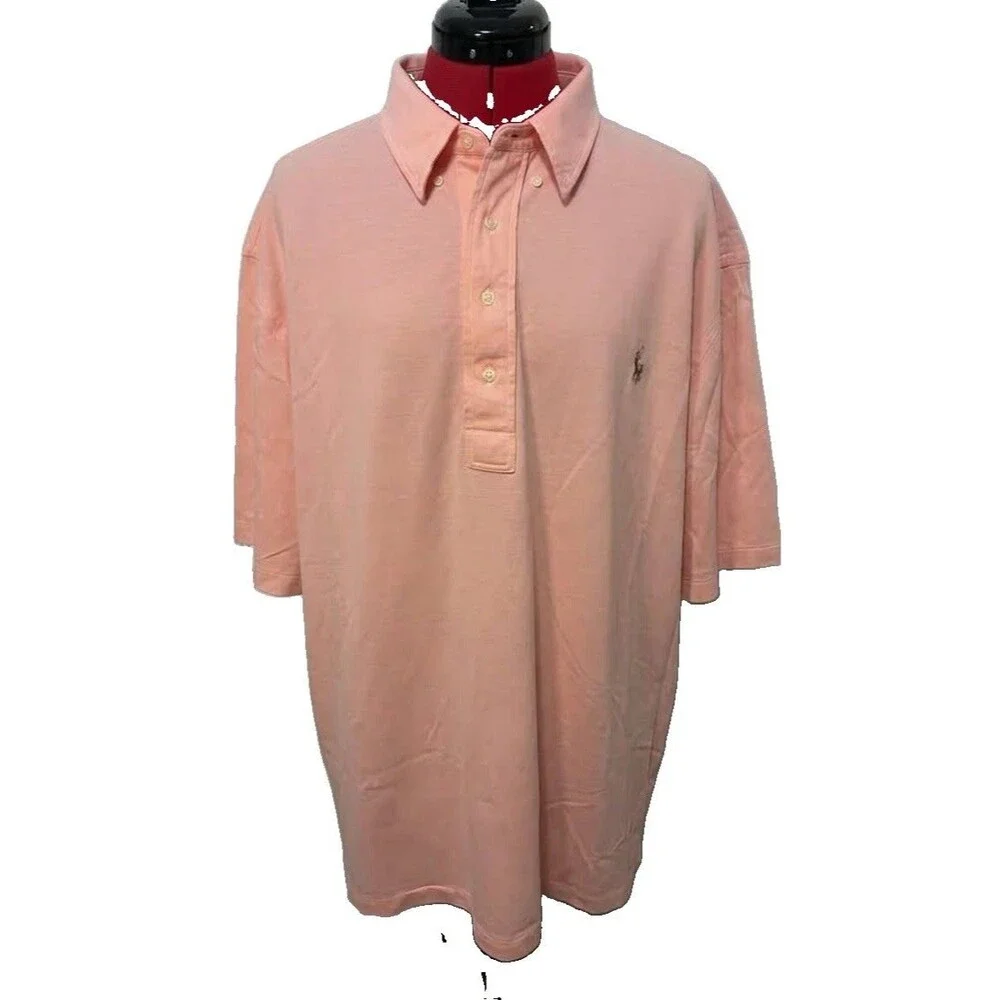 Ralph Lauren Men’s Polo Peach Shirt Size XLT